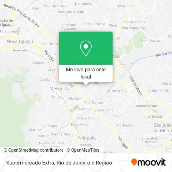 Supermercado Extra mapa