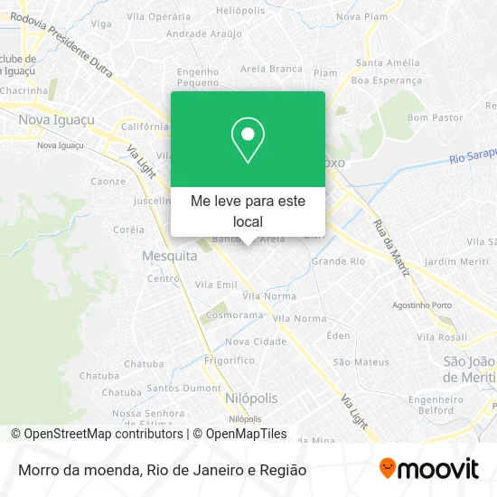 Morro da moenda mapa