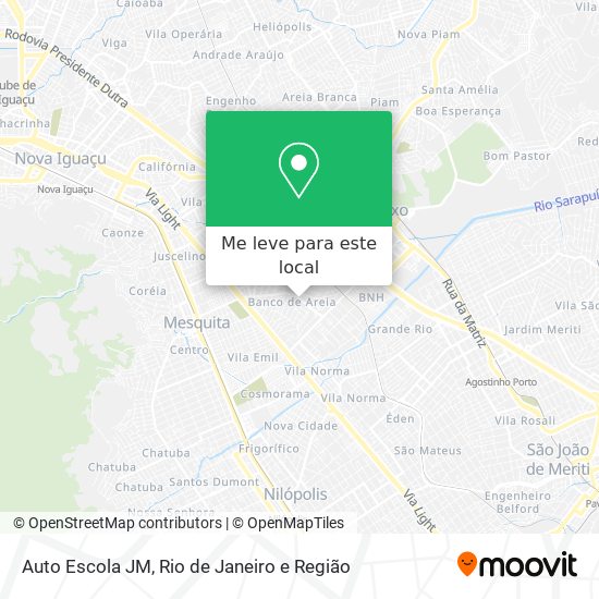 Auto Escola JM mapa