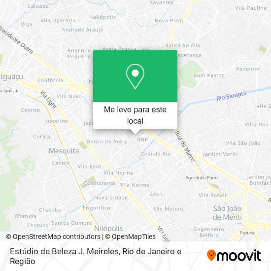 Estúdio de Beleza J. Meireles mapa