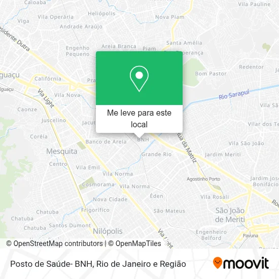 Posto de Saúde- BNH mapa