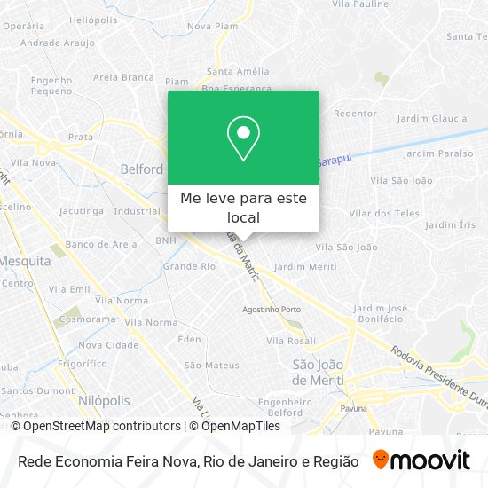 Rede Economia Feira Nova mapa