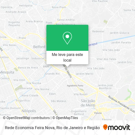 Rede Economia Feira Nova mapa