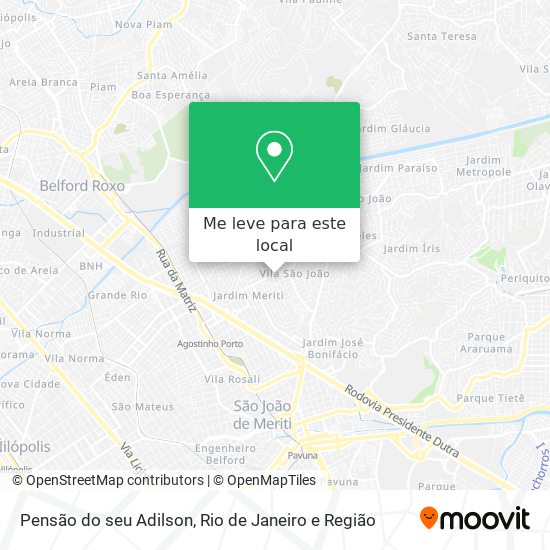 Pensão do seu Adilson mapa