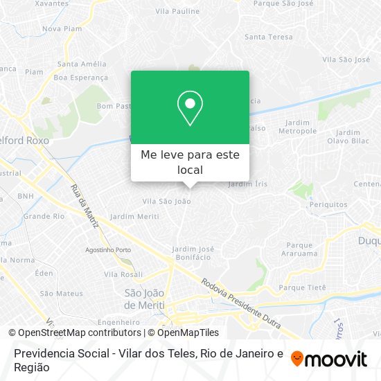 Previdencia Social - Vilar dos Teles mapa