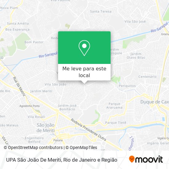 UPA São João De Meriti mapa