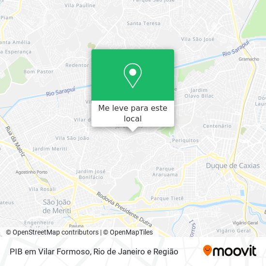 PIB em Vilar Formoso mapa