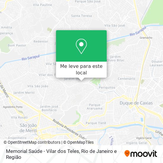 Memorial Saúde - Vilar dos Teles mapa