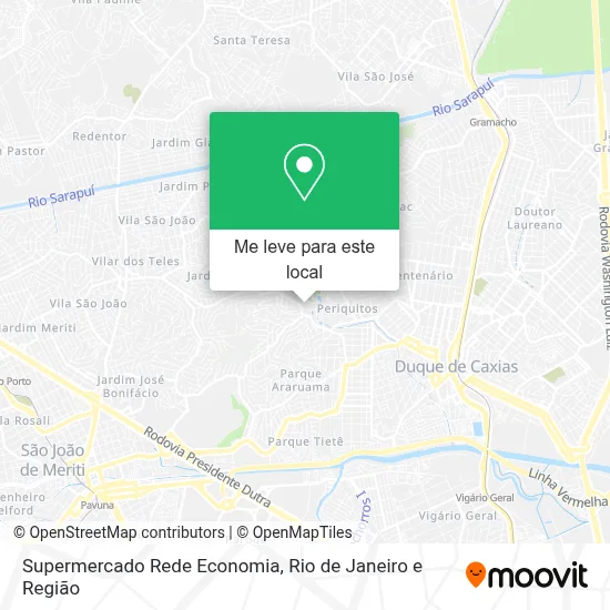 Supermercado Rede Economia mapa