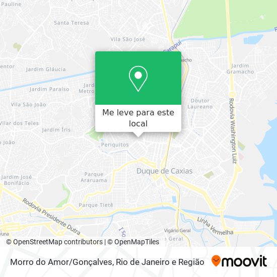 Morro do Amor/Gonçalves mapa