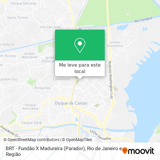 BRT - Fundão X Madureira (Parador) mapa