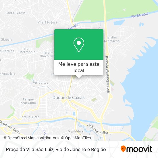 Praça da Vila Sāo Luiz mapa