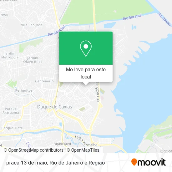 praca 13 de maio mapa