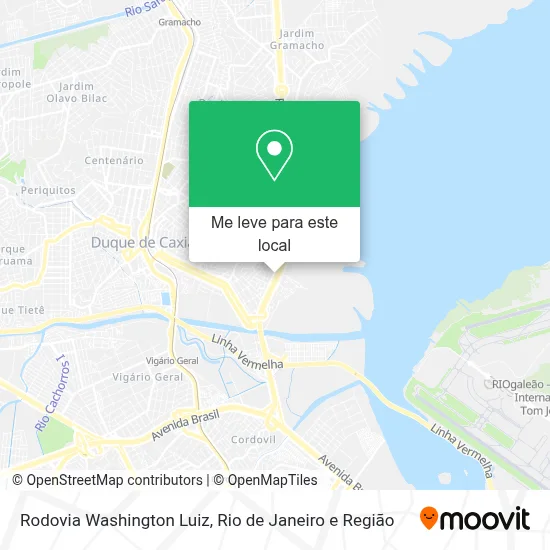 Rodovia Washington Luiz mapa