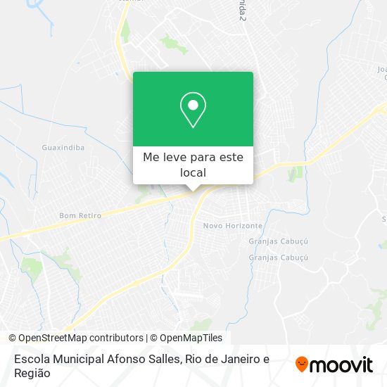 Escola Municipal Afonso Salles mapa