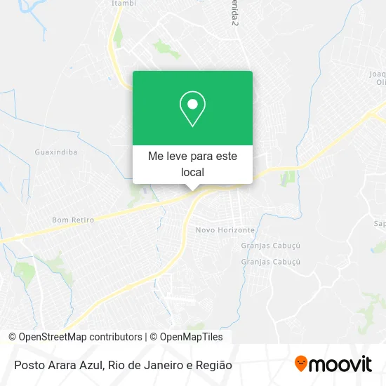 Posto Arara Azul mapa