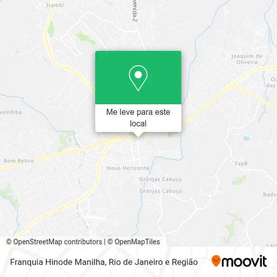 Franquia Hinode Manilha mapa