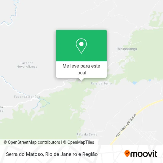 Serra do Matoso mapa