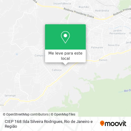 CIEP 168 Ilda Silveira Rodrigues mapa