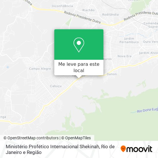 Ministério Profético Internacional Shekinah mapa