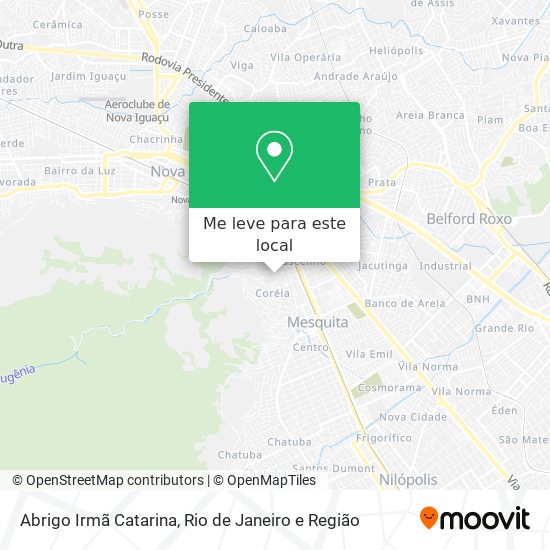 Abrigo Irmã Catarina mapa
