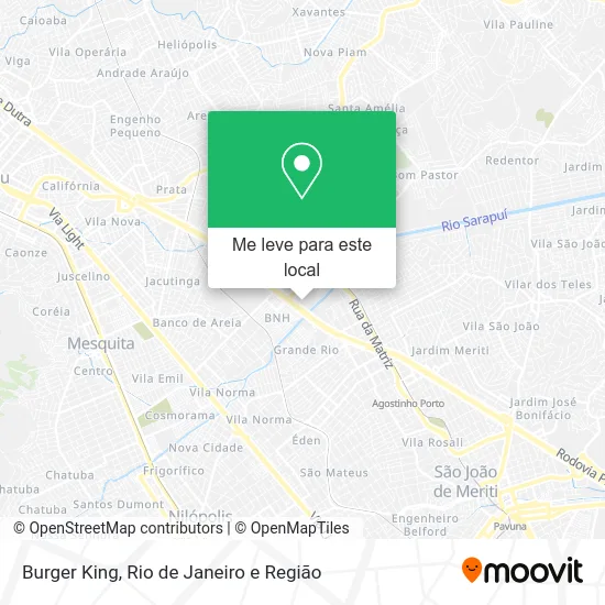 Burger King mapa