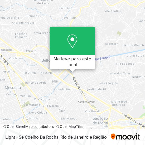 Light - Se Coelho Da Rocha mapa