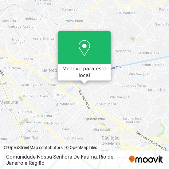 Comunidade Nossa Senhora De Fátima mapa