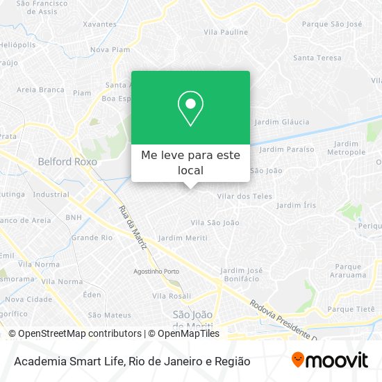 Academia Smart Life mapa