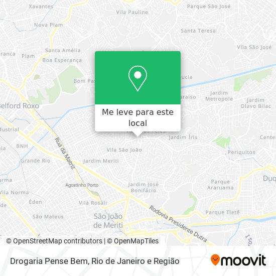 Drogaria Pense Bem mapa