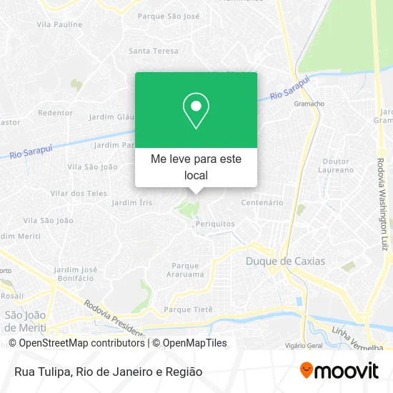 Rua Tulipa mapa