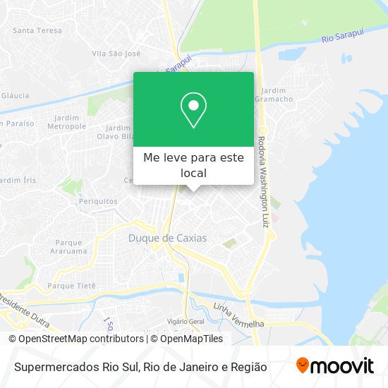 Supermercados Rio Sul mapa