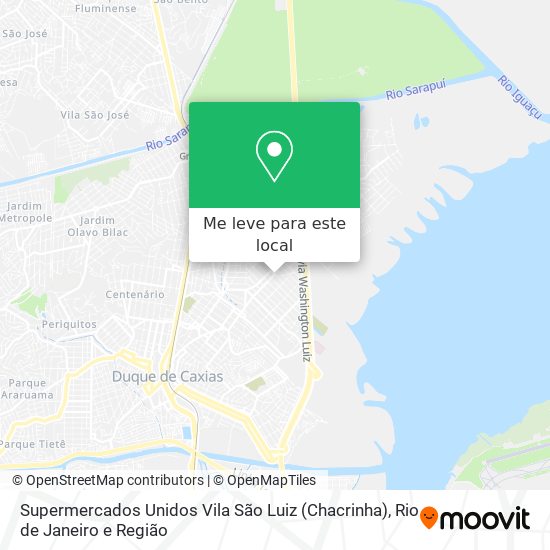 Supermercados Unidos Vila São Luiz (Chacrinha) mapa