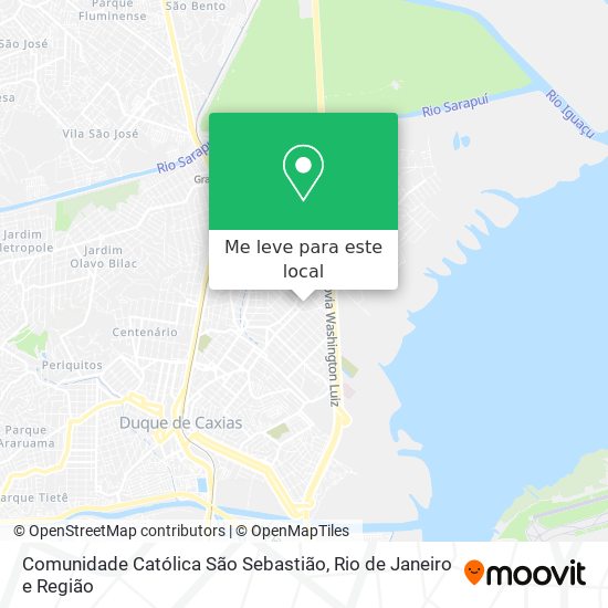 Comunidade Católica São Sebastião mapa
