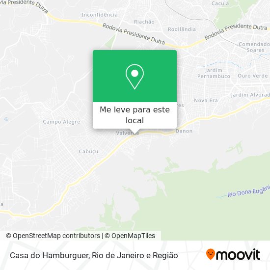Casa do Hamburguer mapa