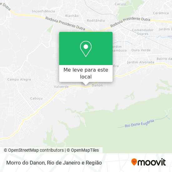 Morro do Danon mapa