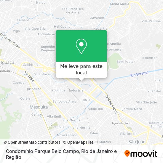 Condomínio Parque Belo Campo mapa