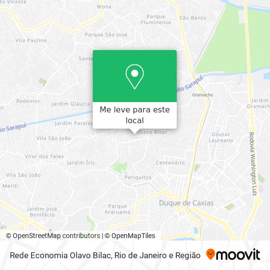 Rede Economia Olavo Bilac mapa