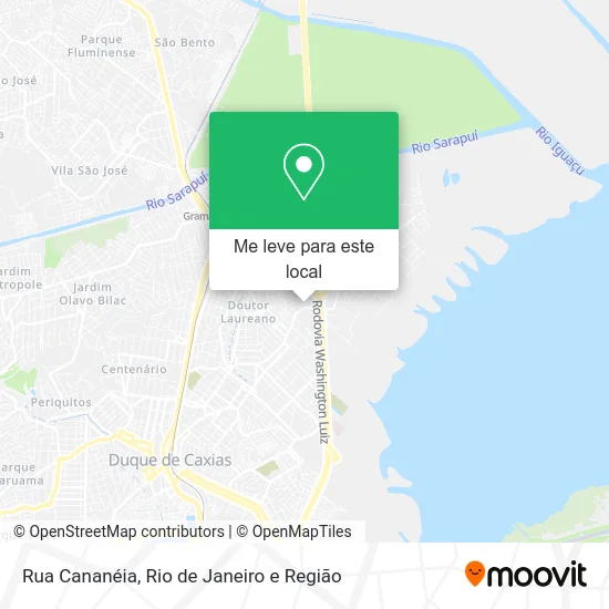 Rua Cananéia mapa