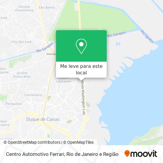 Centro Automotivo Ferrari mapa