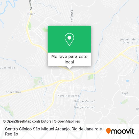 Centro Clínico São Miguel Arcanjo mapa