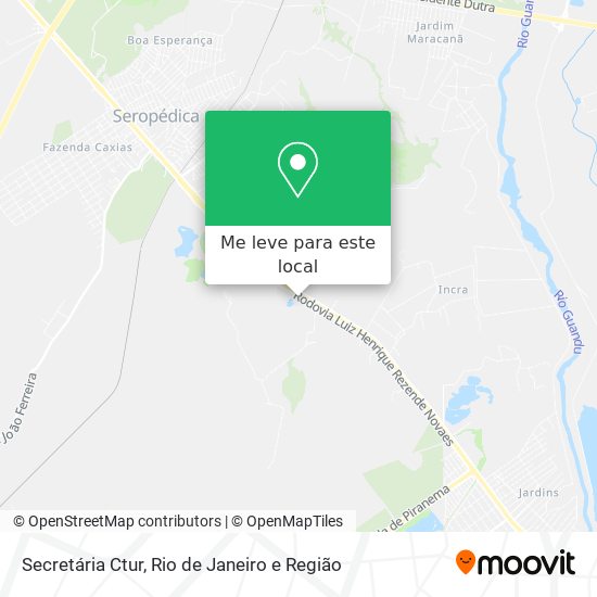 Secretária Ctur mapa