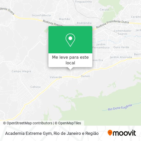 Academia Extreme Gym mapa