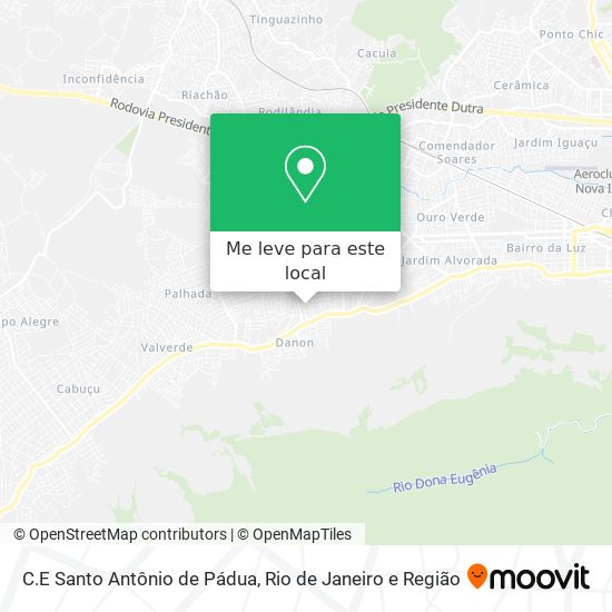 C.E Santo Antônio de Pádua mapa