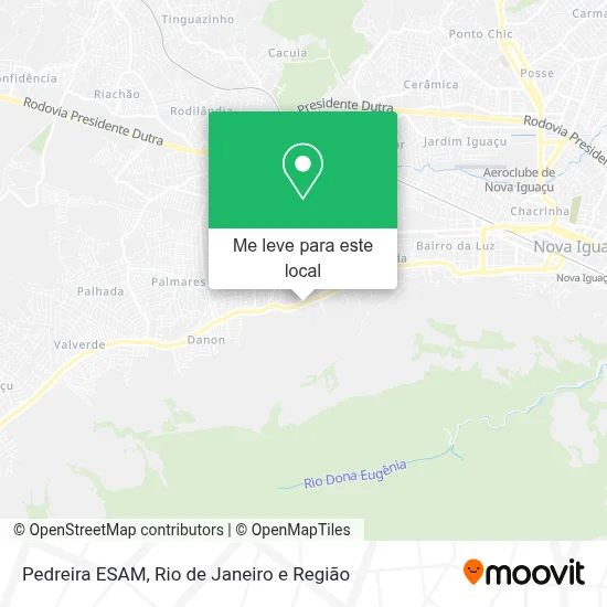 Pedreira ESAM mapa