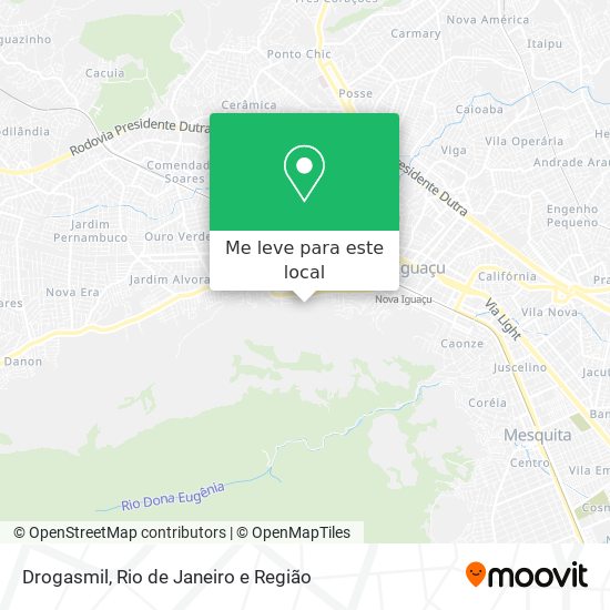 Drogasmil mapa