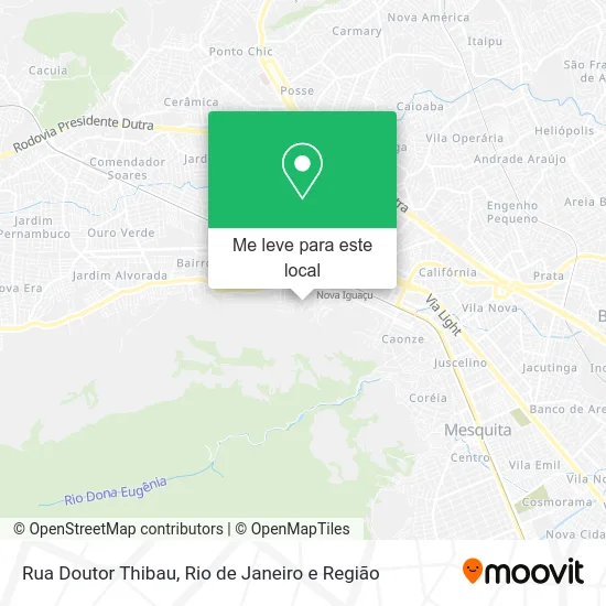 Rua Doutor Thibau mapa