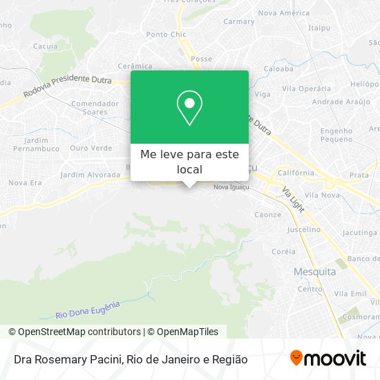 Dra Rosemary Pacini mapa