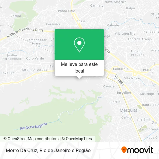 Morro Da Cruz mapa