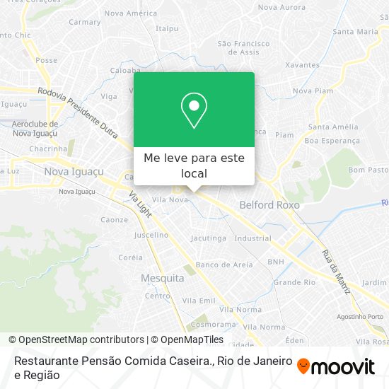 Restaurante Pensão Comida Caseira. mapa